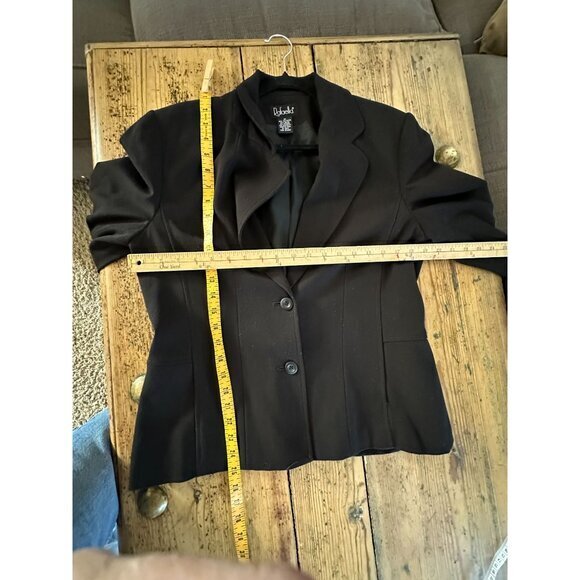 Rafaella Womens‎ Black Blazer 10 long sleeve 2 button collared polyester - Picture 6 of 6